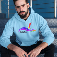 Rainbow Phoenix Heather Orange Unisex T-shirt - Thumbnail 4