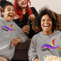 Official 2022 Phoenix Pride Theme  White  Hoodie - Thumbnail 2