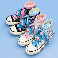 Cute Cartoon Handpainted High Top Shoes  - 3colors - Thumbnail 2