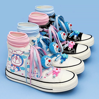Cute Cartoon Handpainted High Top Shoes  - 3colors - Thumbnail 1