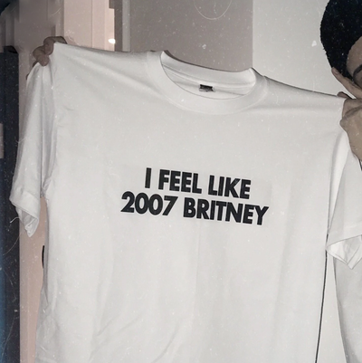 Free Shipping-I FEEL LIKE 2007 BRITNEY TEE