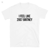 Free Shipping-I FEEL LIKE 2007 BRITNEY TEE - Thumbnail 3