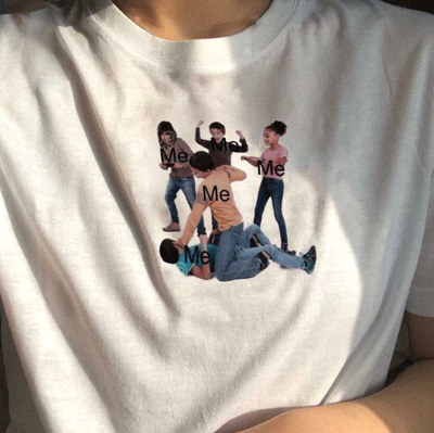 Free Shipping-ME AGAINST ME TEE