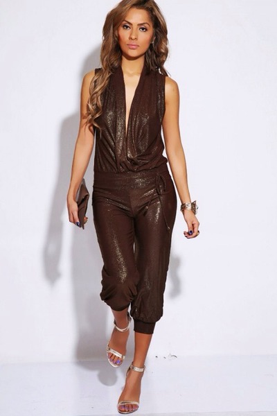 Harem sparkle jumpsuit 