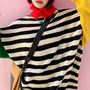 Color Block Stripe Jumper Sweater-4