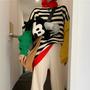 Color Block Stripe Jumper Sweater-2