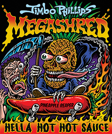 MegaShred Hot sauce sticker