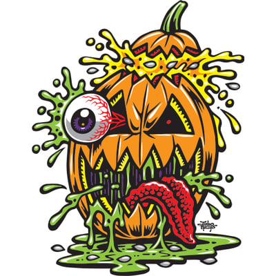 Pumpkin freak sticker - Thumbnail 1