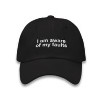 Free Shipping-"AWARE OF MY FAULTS" BASEBALL CAP - Thumbnail 1