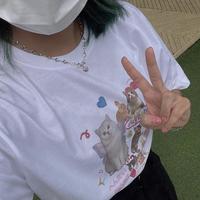 Kawaii Kitty Cat Tee - Thumbnail 3