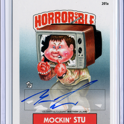Mockin' stu horrorible kids matthew lillard - celebrity auto card