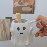 Cute Ghost Coffee Mug - Thumbnail 4