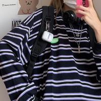 90'S Stripe Color Block Sweatshirt - Thumbnail 1