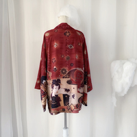 Original Design Genuine Yuori Japanese Outer Cloak Sunscreen and Wind Loose Men's and Women's Cardigan Kimono Jacket - Thumbnail 4