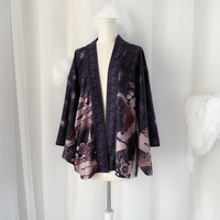 Original Design Genuine Yuori Japanese Outer Cloak Sunscreen and Wind Loose Men's and Women's Cardigan Kimono Jacket - Thumbnail 5