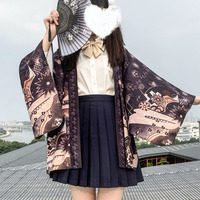 Original Design Genuine Yuori Japanese Outer Cloak Sunscreen and Wind Loose Men's and Women's Cardigan Kimono Jacket - Thumbnail 8