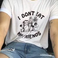 Free Shipping-I DON'T EAT MY FRIENDS TEE - Thumbnail 2