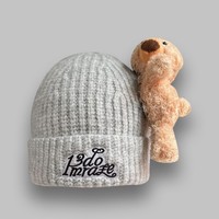 Cute Bear Beanie Knit Hat  - Thumbnail 4