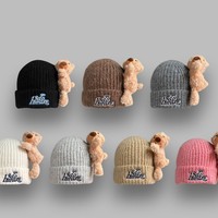 Cute Bear Beanie Knit Hat  - Thumbnail 5