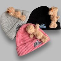 Cute Bear Beanie Knit Hat  - Thumbnail 1