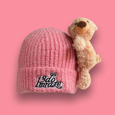 Cute Bear Beanie Knit Hat 
