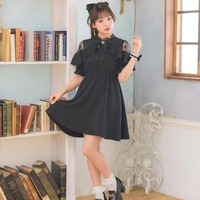 New original lace fungus fringe bow dress - Thumbnail 7