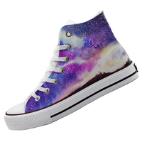 New cosmic starry sky hand painted shoes - Thumbnail 1