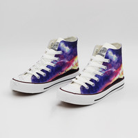 New cosmic starry sky hand painted shoes - Thumbnail 3