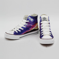 New cosmic starry sky hand painted shoes - Thumbnail 4