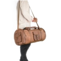 Handmade Got Leather Bag Duffer Sports GYM Overnight Air Cabin Travel Bag.   - Thumbnail 3