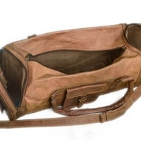 Handmade Got Leather Bag Duffer Sports GYM Overnight Air Cabin Travel Bag.   - Thumbnail 4