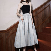 Cute A-line velvet short prom dress homecoming dress - Thumbnail 4