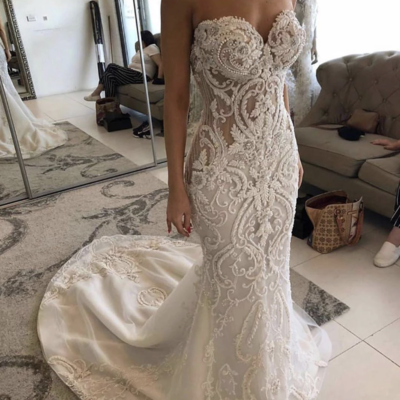 Wedding dresses bridal gown with appliques lace - Thumbnail 4