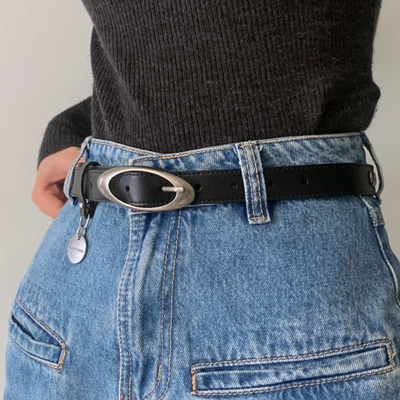 Free shipping-y2k oval buckle belt - Thumbnail 2