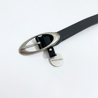 Free Shipping-Y2K OVAL BUCKLE BELT - Thumbnail 2