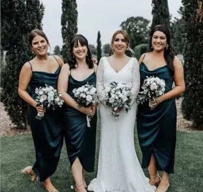 Ankle Length Bridesmaid Dresses under 100 BD78