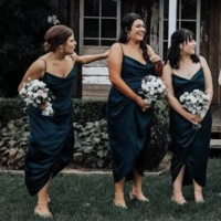 Ankle Length Bridesmaid Dresses under 100 BD78 - Thumbnail 1