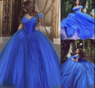 Royal Blue Prom Dresses Princess Gown Floor Length
