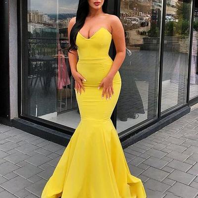 Sexy sheath v neck floor length evening dresses - Thumbnail 3