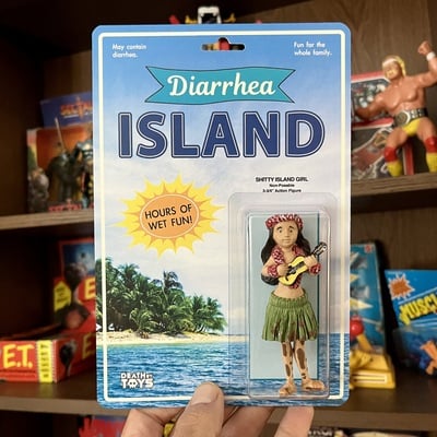 Diarrhea island action figure (one-of-a-kind)