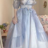 Sweet Elegant Princess Rose Flower Princess Fairy Wedding Dress - Thumbnail 4