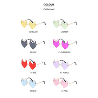 Devil angle love sunglasses - Thumbnail 3