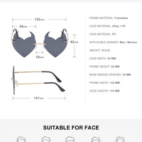 Devil angle love sunglasses - Thumbnail 6
