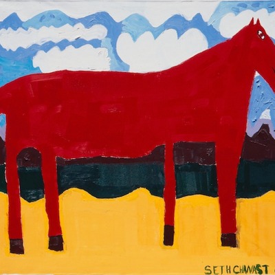 Photo print: big red fantasy horse