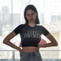 Free Shipping-GOD'S FAVOURITE RHINESTONE TOP   - Thumbnail 1