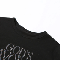 Free Shipping-GOD'S FAVOURITE RHINESTONE TOP   - Thumbnail 7