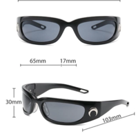 Free Shipping-90'S NEW MOON SHADES - Thumbnail 9