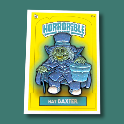 Horrorible kids hat baxter - limited edition enamel pin