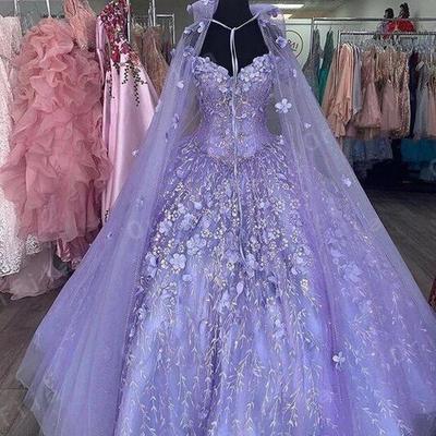 Vintage purple formal evening party dress - Thumbnail 3