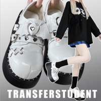 Original crescent moon bat platform shoes punk platform shoes leather shoes - Thumbnail 3